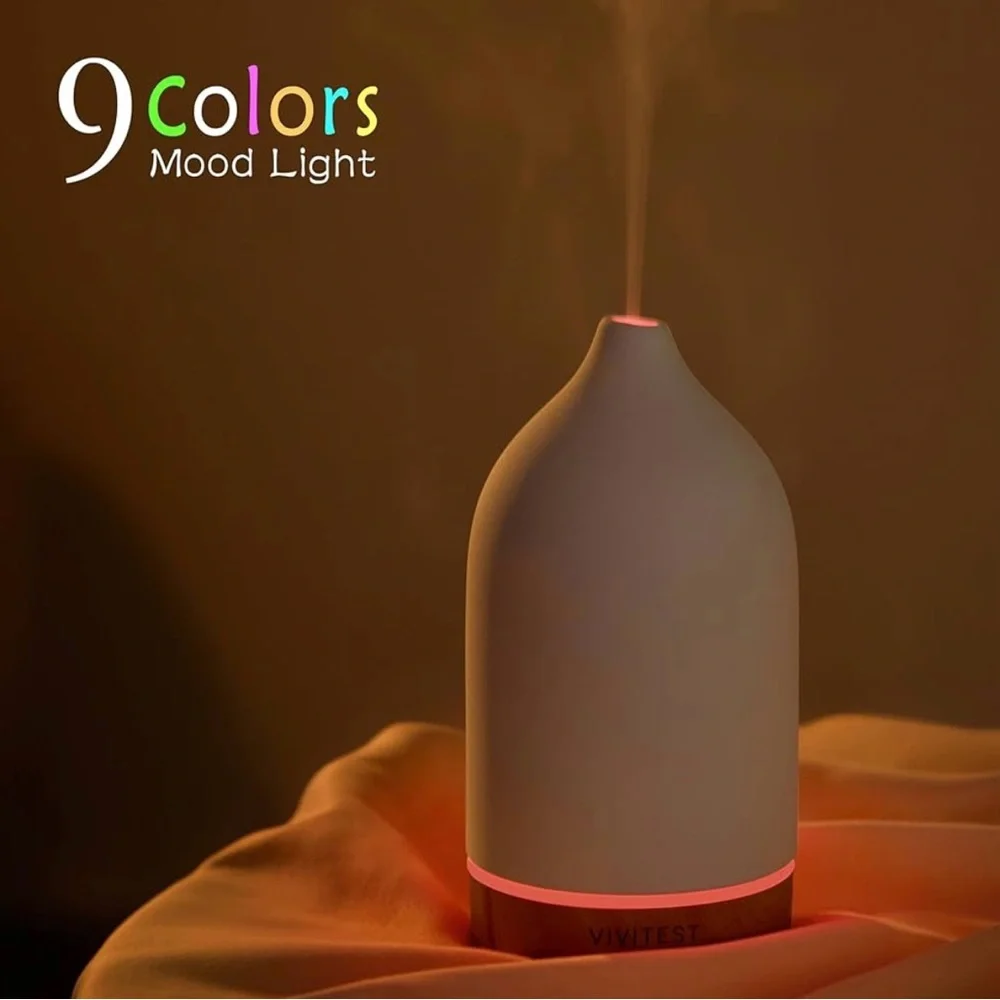 Vivitest Ceramic Essential Oil Diffuser Stone Diffuser, Ultrasonic Aromatherapy